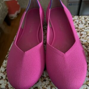 Rothy's Vibrant Pink Women's Flats